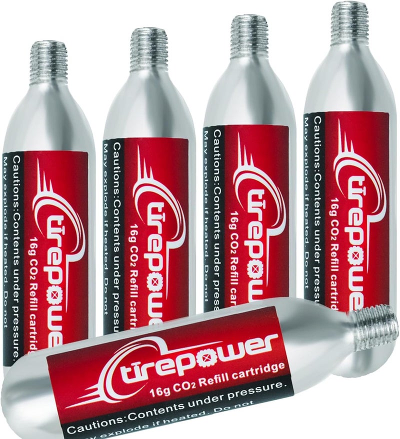 Ctrepower CO2 Bike Tire Inflator – Quick Push-Button Release, Fits Presta & Schrader Valves, CO2 Bike Pump or 5X 16g Threaded CO2 Cartridges - Image 4